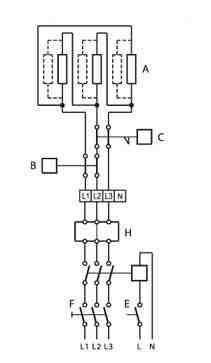 Схема подключения электрического канального нагревателя Systemair CB 315-9,0 400V/3